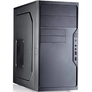 Корпус Foxline FL-733R-450W, Mini-Tower, чёрный, БП 450 Вт