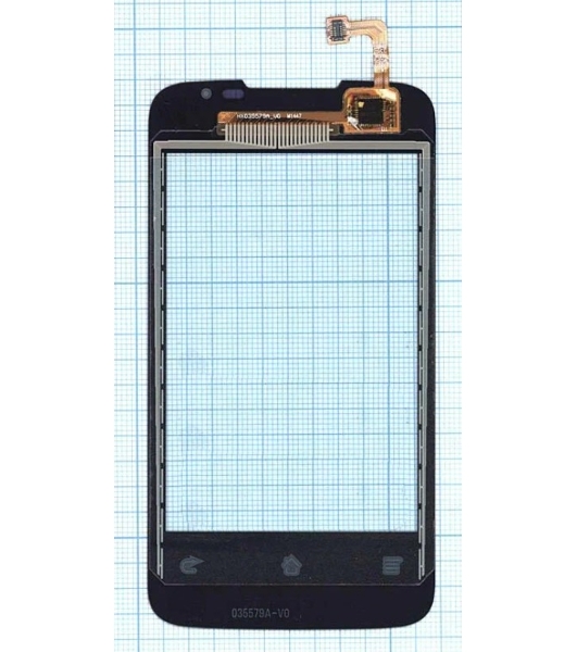 Сенсорное стекло (тачскрин) для Huawei HX035579A_VO W1447, черное