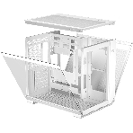 Компьютерный корпус без блока питания Case PCCooler C3T500 ARGB WH, Midi-Tower, TG, 6x120мм ARGB, 1xUSB-C 3.1 + 2xUSB-A 3.0, ATX, mATX, mITX белый, фото5