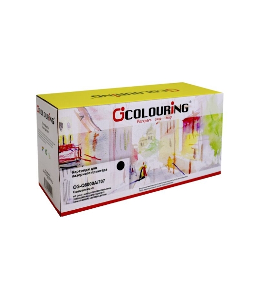 Картридж лазерный Colouring CG-Q6000A/707 черный (2500 стр.) для HP CLJ 1600/2600n/2600dn/2600dtn/2605DN/2605DTN/CM1015MFP/CM1017MFP Canon Laser Shot LBP5000/5100