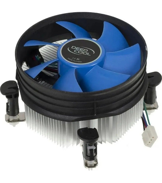 Кулер для процессора DEEPCOOL THETA 21 PWM черный/синий, 92 мм, алюминий, 2400 об/мин, 33.4 дБ, 4 pin, 95 Вт, 60.5 мм