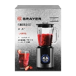 Блендер стационарный Brayer BR1204 серебристый, 1200 Вт, плавная регулировка, турбо, фото3