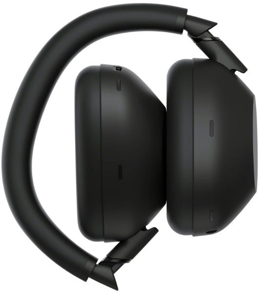 Беспроводные/проводные наушники Sony WH-1000XM6 черный, полноразмерные, Bluetooth + проводной, адаптивное активное шумоподавление, до 40 ч