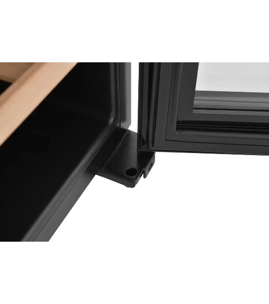 Винный шкаф ZÜGEL ZCWF521DB черный, 127 л, 2 отсека, 52 бут., класс A+