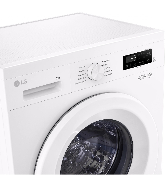 Стиральная машина LG F2Y1HS3W белый, загрузка фронтальная 7 кг, 1200 об/мин., класс: А
