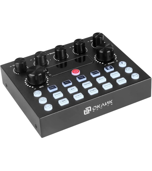 Микрофон проводной Оклик SM-600G 2.5м черный