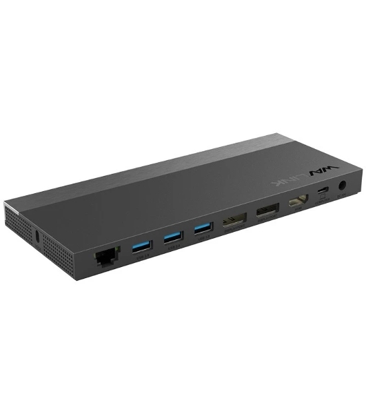 Док-станция WAVLINK WL-UMD01R Pro, USB Type-C, USB3.0/USB-C/DP/HDMI/Gigabit LAN/Audio In/Out/SD/Micro SD, Power Adapter