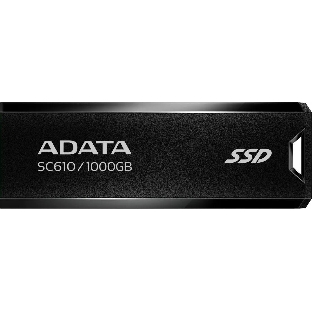 Внешний SSD ADATA SC610, 1TB, USB 3.2 Gen 2 Type-A, R/W 550/500, черный