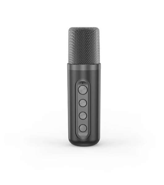 Переносная караоке система TRS2406 iconBIT K702B Колонка 10Вт, 2 микрофона Bluetooth, подсвктка, с аккумулятор в колонке 1500mAh и микрофонах, 16*12*16.7 CM, черный