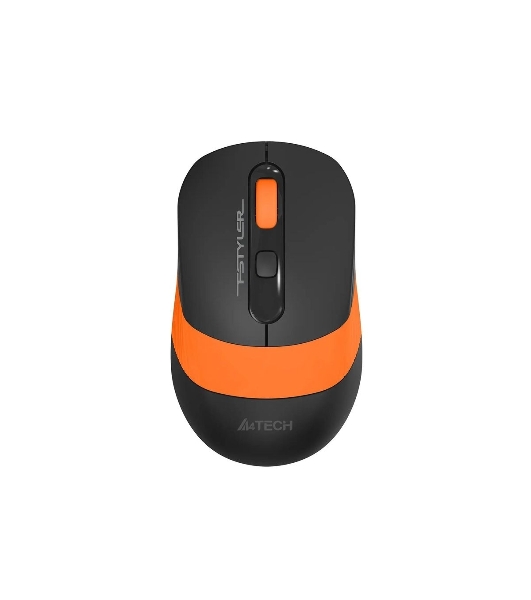 Комплект клавиатура+мышь A4Tech FStyler FG1010 беспроводной, USB, 2000 DPI, чёрный/оранжевый