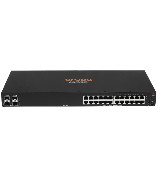 Коммутатор HPE Aruba Networking CX 6000 24G 4SFP, 24×1 Гбит/с + 4×1 Гбит/с SFP, управляемый