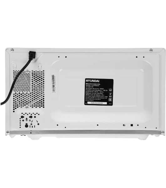 Микроволновая печь Hyundai HYM-M2051 белый, 20 л, 700 Вт, переключатели - поворотный механизм