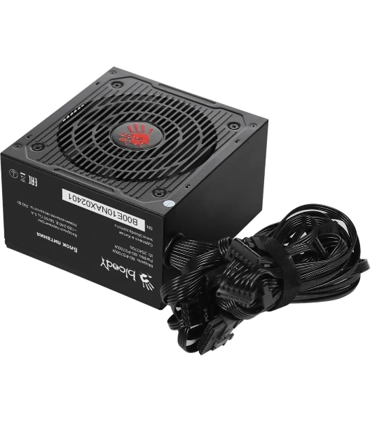 Блок питания Bloody BD-PS700W, 700Вт, 80 PLUS WHITE, 120мм, черный