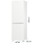Холодильник Gorenje NRK619EEW4 белый двухкамерный 203/99л морозилка снизу, No Frost, фото11