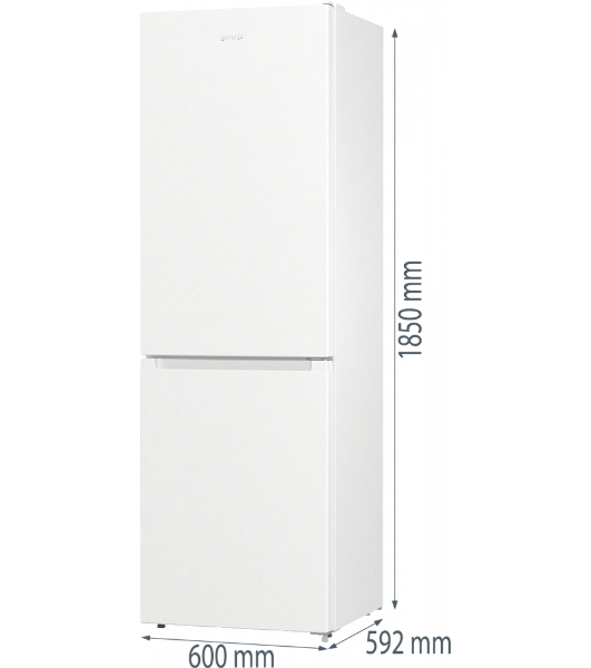 Холодильник Gorenje NRK619EEW4 белый двухкамерный 203/99л морозилка снизу, No Frost