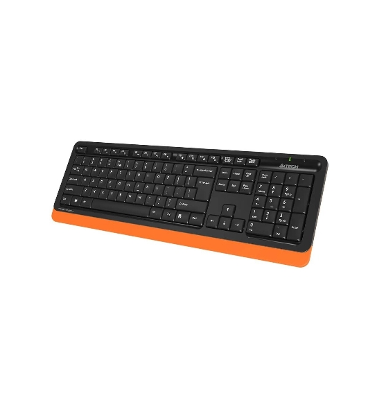 Комплект клавиатура+мышь A4Tech FStyler FG1010 беспроводной, USB, 2000 DPI, чёрный/оранжевый
