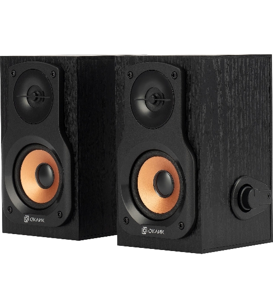 Акустическая система Oklick OK-162 2.0 темное дерево 8Вт