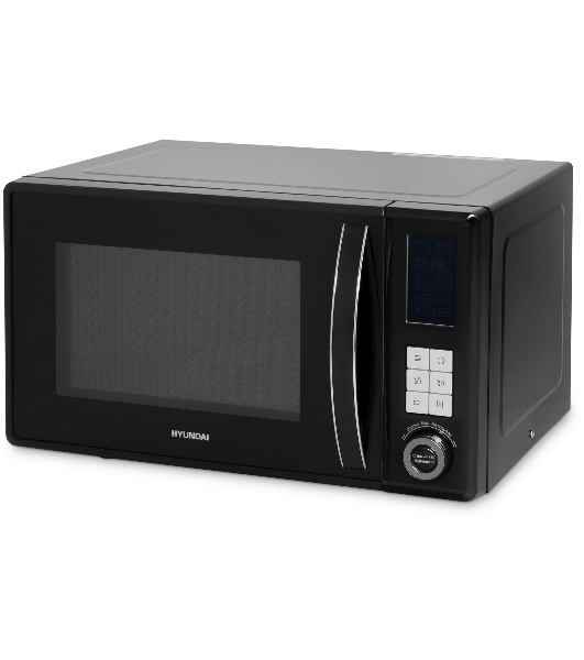 Микроволновая печь Hyundai HYM-D3009 черный, 23 л, 800 Вт, переключатели - кнопки, поворотный механизм