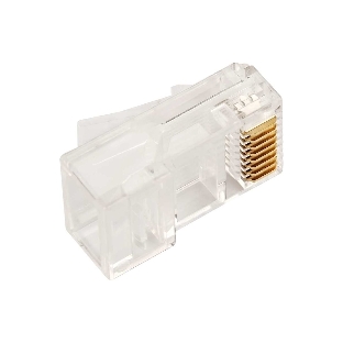 Коннектор Lanmaster TWT-PL45-8P8C/JR100, UTP кат.5E RJ45 прозрачный (упак.:100шт)