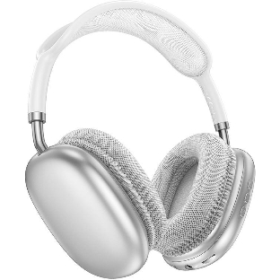Беспроводные/проводные наушники Borofone BO22 Plus серебристый, полноразмерные, Bluetooth + проводной, складная конструкция