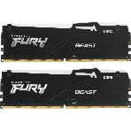 Оперативная память Kingston Fury Beast, DDR5, 32Gb (2x16 Gb), 6400 MHz, CL32, радиатор, RGB, черный, фото6