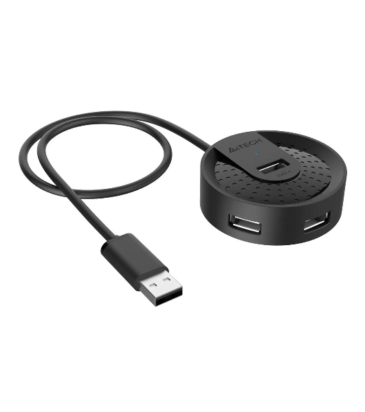 Разветвитель USB 2.0 A4Tech HUB-20 4порт. черный