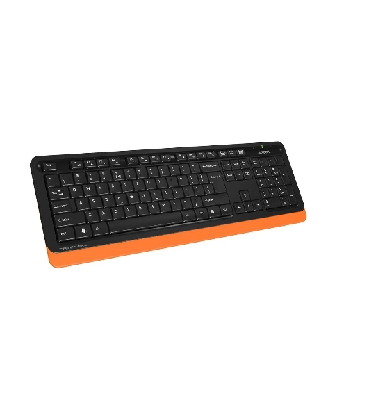 Комплект клавиатура+мышь A4Tech FStyler FG1010 беспроводной, USB, 2000 DPI, чёрный/оранжевый