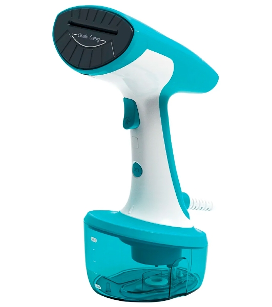 Отпариватель Kelli KL-308 бирюзовый, 2400 Вт, 25 г/мин, 350 мл