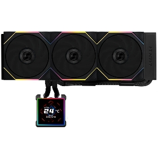 Система водяного охлаждения Lian-Li HydroShift II LCD-S 360TL ARGB Soc-AM5/AM4/1700/1851 черный 4-pin 33dB Al+Cu LCD Ret (G89.GHS2LCDS36TB.R0)