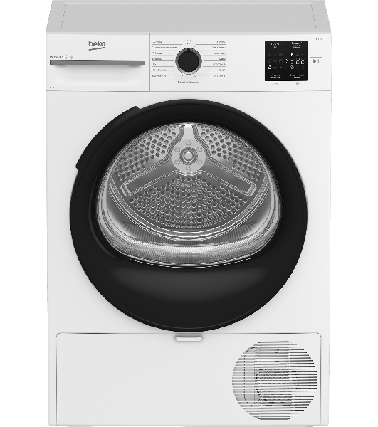 Сушильная машина Beko BM3T38220 белый, 8 кг, сушка - конденсационная, программ - 15, 59.8 x 84.6 x 54.5 см