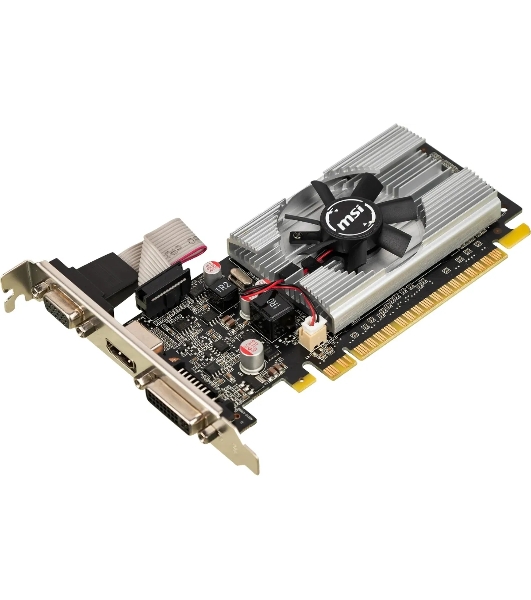 Видеокарта MSI N210-1GD3/LP NVIDIA GeForce 210 1024Mb 64 DDR3 460/800 DVIx1/CRTx1 Ret