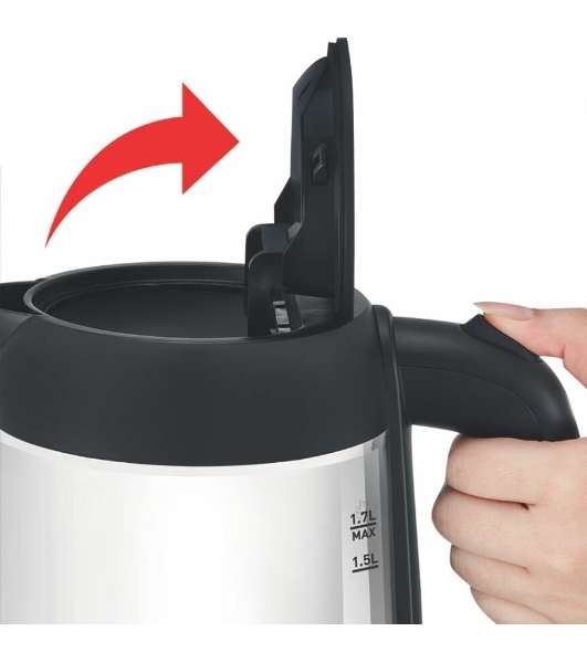 Электрочайник Tefal KI750D30 серебристый, 1.7 л, 2400 Вт, скрытый нагревательный элемент