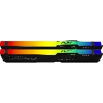 Оперативная память Kingston Fury Beast, DDR5, 32Gb (2x16 Gb), 6400 MHz, CL32, радиатор, RGB, черный, фото7