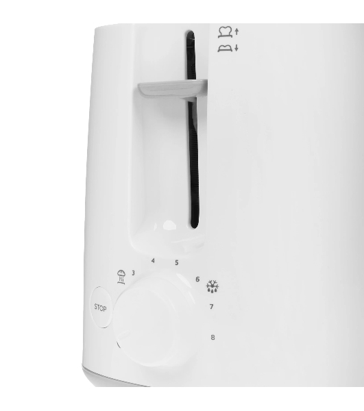 Тостер Philips HD2581/00 белый, 830 Вт, 2 слота