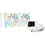 Система жидкостного охлаждения Deepcool LM240 WH ARGB Soc-AM5/AM4/1200/1700/1851 белый 4-pin 19-36dB Al LCD 220W 1404gr Ret (R-LM240-WHDMMC-1), фото 1