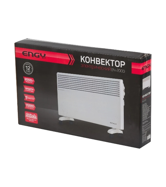 Конвектор электрический Engy EN-2000 Standard, 2000 Вт, 25 м2, термостат (010553)