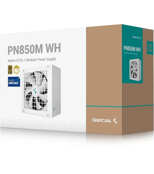 Блок питания Deepcool/GamerStorm PN850M, 850Вт, 80 PLUS Gold, 120мм, белый