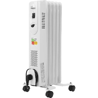 Обогреватель масляный Ballu Comfort BOH/CM-05WDN 1000 (5 секций) белый, 1000 Вт, 15 м2, термостат