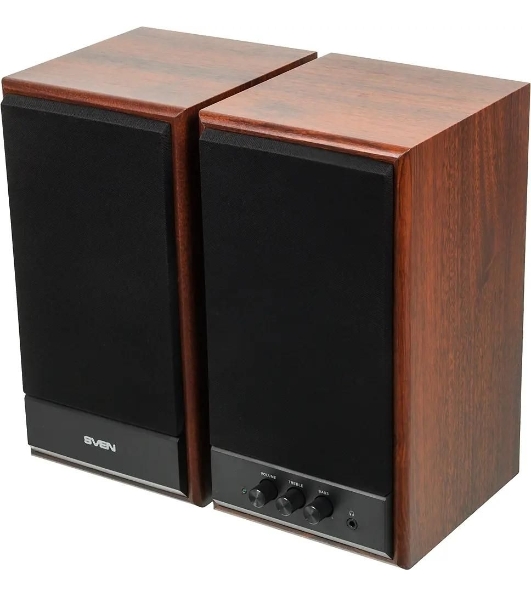 Акустическая система SVEN SPS-702 2.0 коричневый/орех 40Вт