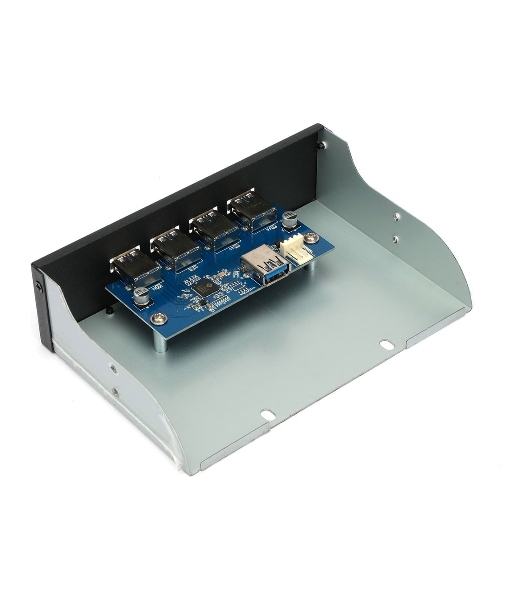 Планка USB 3.0 на переднюю панель 5.25' Gembird FP5.25-USB3-4A, 4xUSB-A 3.0, USB