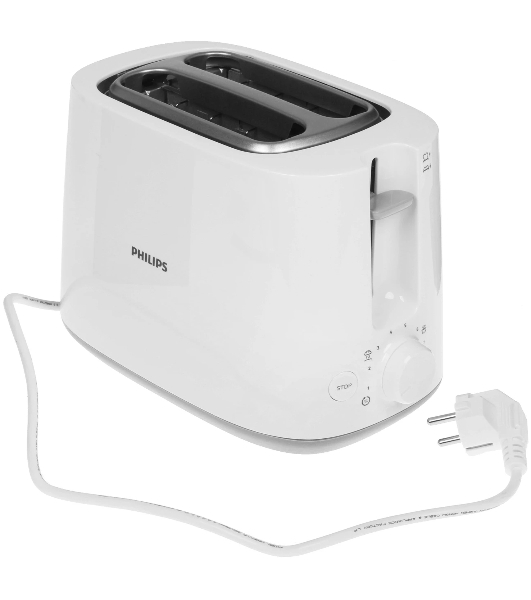 Тостер Philips HD2581/00 белый, 830 Вт, 2 слота