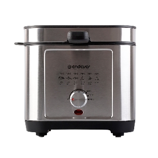 Фритюрница Endever Skyline FR-113 чёрный/стальной, 2000 Вт, 2.5 л, 0.8 кг, съёмная чаша