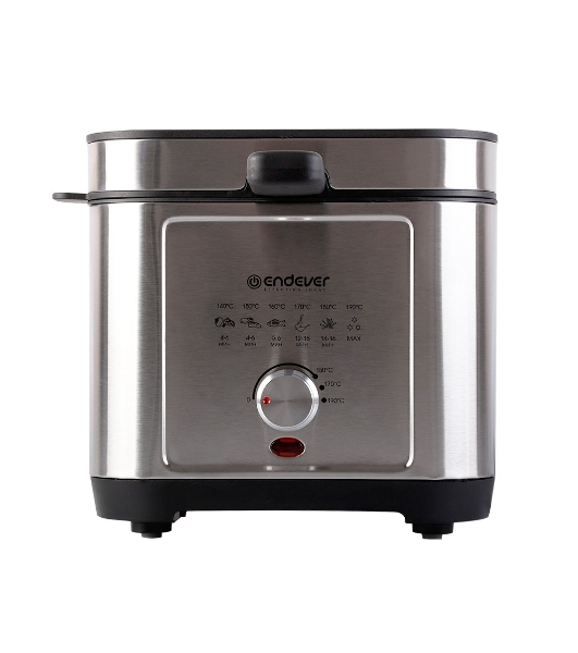 Фритюрница Endever Skyline FR-113, черный-стальной