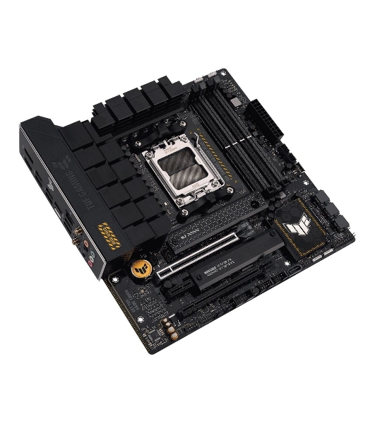 Материнская плата ASUS TUF GAMING B650M-PLUS WIFI, AM5, AMD B650, 4xDDR5, 4xSATA, 2xM.2, 1xPCIe 4.0 x16, 1xPCIe 4.0 x4, 1xDP, 1xHDMI, 1x 2.5Gb LAN, 4xUSB-A 3.2 Gen 2, 1xUSB-A 3.2 Gen 1, 1xUSB-C 3.2 Gen 2x2, 5x3.5 мм, 7.1, mATX