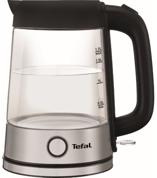 Электрочайник Tefal KI750D30 серебристый, 1.7 л, 2400 Вт, скрытый нагревательный элемент