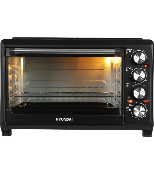 Мини-печь Hyundai MIO-HY086 38 л, 1600 Вт, черный