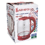 Чайник электрический ВАСИЛИСА ВА-1035 1.8 л, стекло, бордовый, 1500 Вт(12), фото2