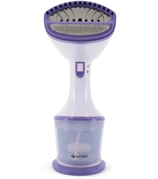 Отпариватель Vitek VT-2660 белый/фиолетовый, 1600 Вт, 30 г/мин, 250 мл