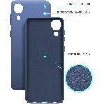 Чехол (клип-кейс) BoraSCO Microfiber Case для Samsung Galaxy A03 Core синий, фото3