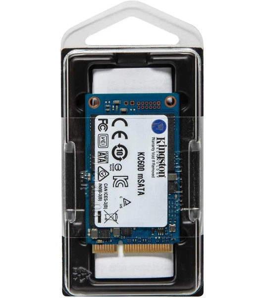 Накопитель SSD Kingston KC600, 1Tb, mSATA, R/W 550/520